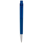 Driehoekige pen met soft-touch afwerking kleur donkerblauw derde weergave