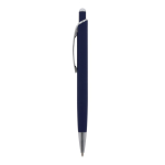 Aluminium pen met soft-touch afwerking in kleuren kleur donkerblauw derde weergave