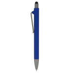 Gerecyclede plastic pen in kleuren met zwarte stylus kleur blauw derde weergave