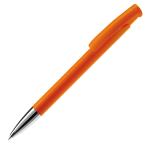 Matte kleurrijke plastic pen gemaakt in de EU kleur oranje