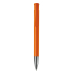 Matte kleurrijke plastic pen gemaakt in de EU kleur oranje tweede weergave