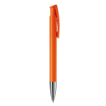 Matte kleurrijke plastic pen gemaakt in de EU kleur oranje vijfde weergave