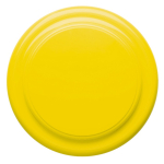 Klassieke unicolor plastic frisbee voor personalisatie kleur geel tweede weergave