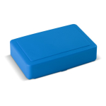 Grote plastic lunchbox met ruimte voor 8 sandwiches 1200ml kleur blauw