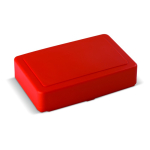 Grote plastic lunchbox met ruimte voor 8 sandwiches 1200ml kleur rood