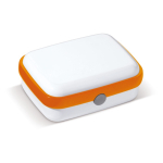 Harde plastic lunchbox met levendige kleurenontwerpen 1000ml kleur oranje