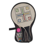 Set van 2 rackets met ontwerp voor 2 verschillende spellen kleur zwart tweede weergave