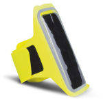 Sportarmband van neopreen voor de meeste smartphones kleur neon geel