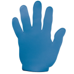 Grote rubberen hand voor evenementen in diverse levendige kleuren kleur blauw tweede weergave