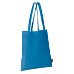 Non-woven tas in verschillende kleuren met lange handvatten 75 g/m2 kleur blauw