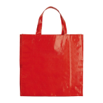 Non woven tas met bijpassende lange handvaten, capaciteit 10kg kleur rood tweede weergave