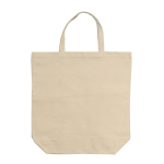 Canvas katoenen tas met korte bijpassende handvatten 250 g/m2 kleur beige tweede weergave