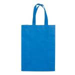 Grote matte gelamineerde non-woven tas met handvatten 105 g/m2 kleur blauw derde weergave