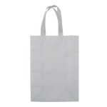 Grote matte gelamineerde non-woven tas met handvatten 105 g/m2 kleur wit tweede weergave