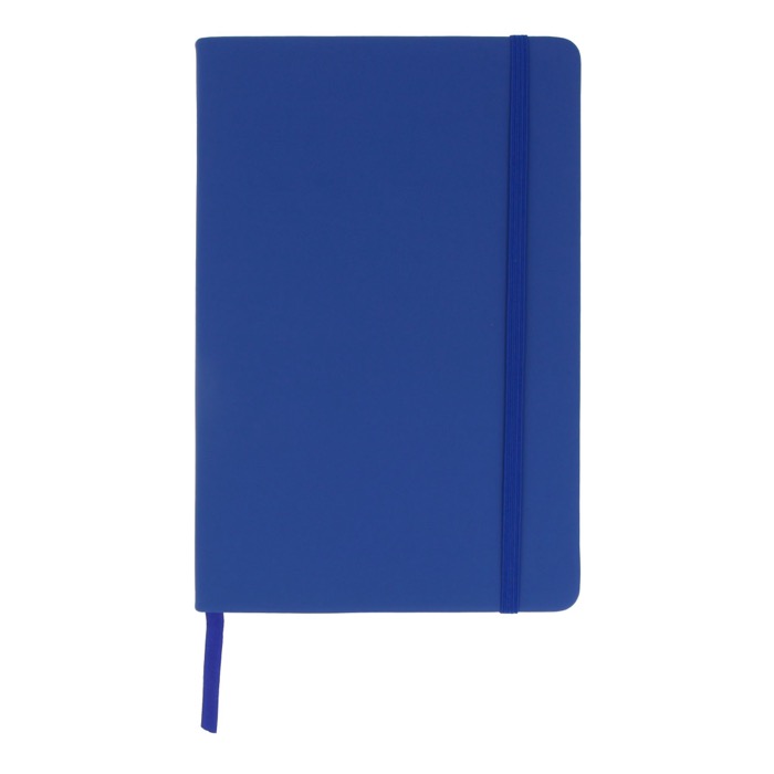 Notitieboek van RPET en PU in kleur met lint en FSC-papier A5 kleur blauw tweede weergave