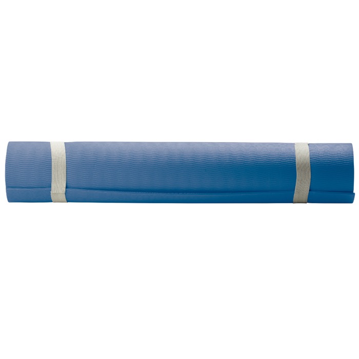 Yogamat van 4mm dikte met draagtas kleur donkerblauw derde weergave