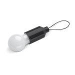 Zaklamp met 1 LED-licht en handvat voor sleutelhanger of tas kleur zwart