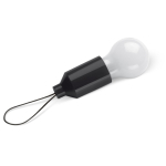 Zaklamp met 1 LED-licht en handvat voor sleutelhanger of tas kleur zwart tweede weergave