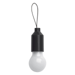 Zaklamp met 1 LED-licht en handvat voor sleutelhanger of tas kleur zwart derde weergave