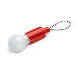 Zaklamp met 1 LED-licht en handvat voor sleutelhanger of tas kleur rood