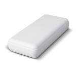 Powerbank met USB-A en type C poorten 16.000 mAh kleur wit