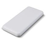 Powerbank met USB-A en type C poorten 10.000 mAh kleur wit