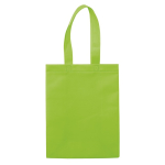 Kleine matte gelamineerde non-woven tas met handvatten 105 g/m2 kleur limoen groen tweede weergave