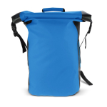 Waterdichte roll-top rugzak met gewatteerde schouderbanden 25L kleur blauw tweede weergave