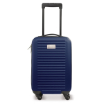 4-wiel cabine trolley met metalen plaat voor personalisatie kleur blauw