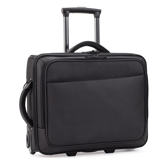 Reis trolley met laptopvak 17'' kleur zwart