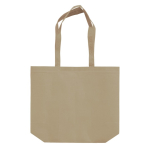 Eco tas van RPET met extra zijvouw en bijpassende handvatten 100 g/m2 kleur beige derde weergave