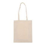 Canvas katoenen tas met OEKO-TEX certificering 280 g/m2 kleur beige tweede weergave