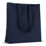 Kleurrijke canvas tas met OEKO-TEX certificering 280 g/m2 kleur donkerblauw derde weergave