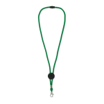 Lanyard in kleuren met metalen karabijnhaak bedrukken kleur groen