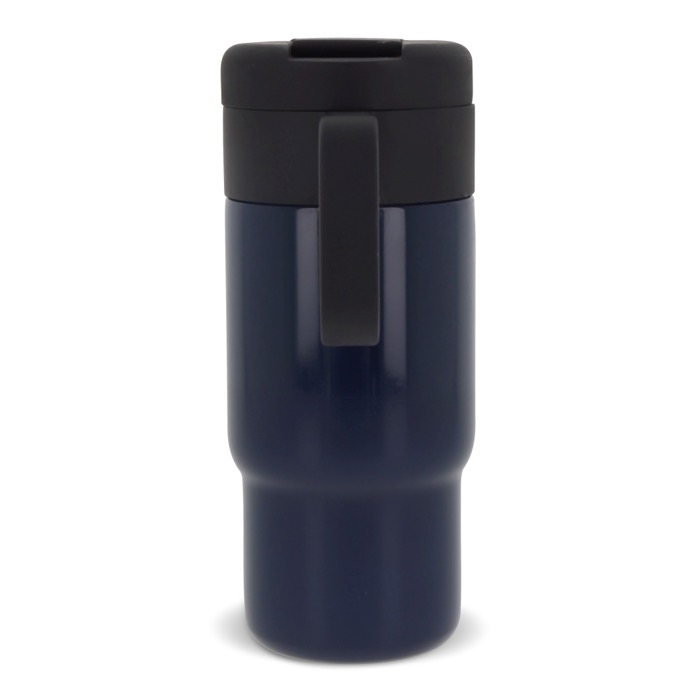 RVS fles met dop die als beker fungeert 300ml kleur donkerblauw derde weergave