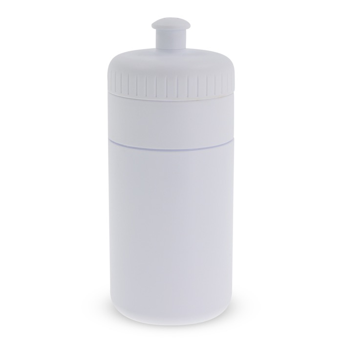 BPA-vrije sportfles met kleuraccent 500ml kleur wit tweede weergave