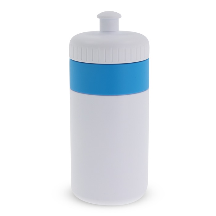 BPA-vrije sportfles met kleuraccent 500ml kleur lichtblauw tweede weergave