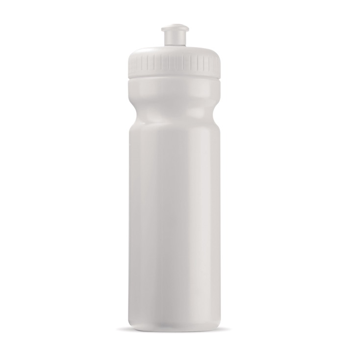 BPA-vrije 100% lekvrije sportbidon van plastic 750ml kleur wit