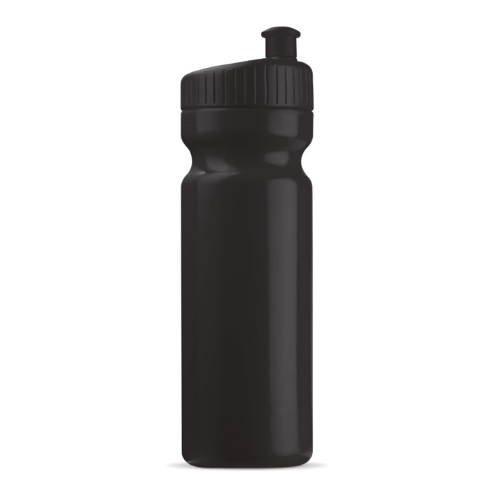 BPA-vrije 100% lekvrije plastic bidon 750ml kleur zwart