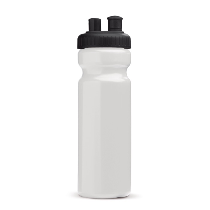 BPA-vrije TopActive bidon met verstuiver 750ml kleur wit/zwart