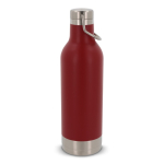 Lekvrije RVS fles met draaggreep 400ml kleur rood