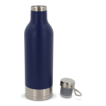 Lekvrije RVS fles met draaggreep 400ml kleur donkerblauw tweede weergave