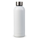 Dubbelwandige RVS fles met matte afwerking 500ml kleur wit