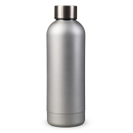 Dubbelwandige RVS fles met matte afwerking 500ml kleur zilver