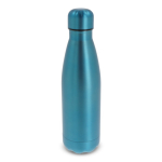 RVS fles in metallic kleuren 500ml kleur blauw