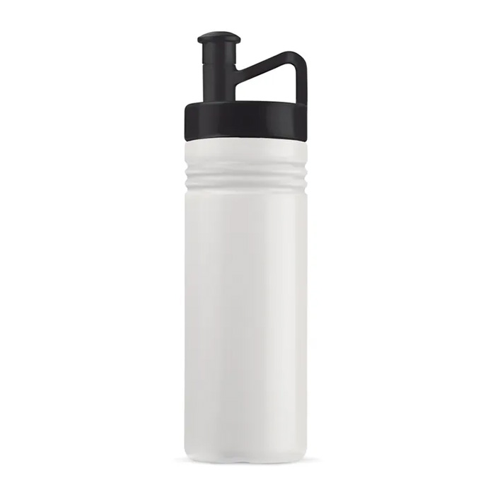 TopActive sportbidon met ergonomische dop 500ml kleur wit/zwart