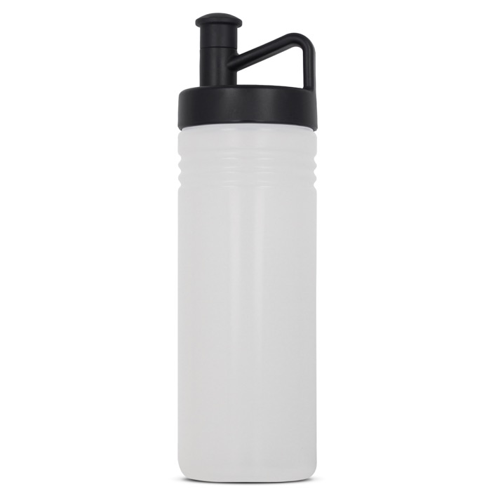 TopActive sportbidon met ergonomische dop 500ml kleur doorzichtig zwart