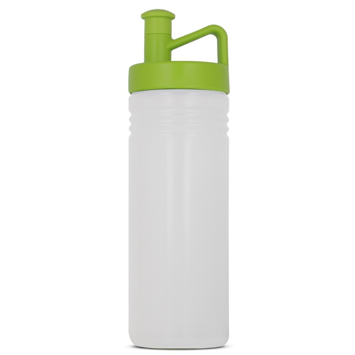 TopActive sportbidon met ergonomische dop 500ml kleur doorzichtig limoen groen