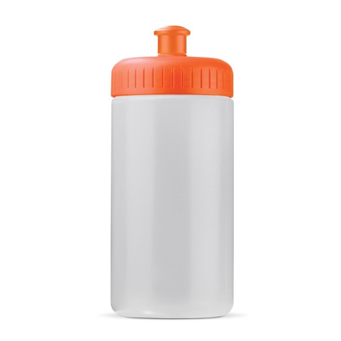 BPA-vrije sportbidon van bioplastic, gemaakt in de EU 500ml kleur doorzichtig oranje