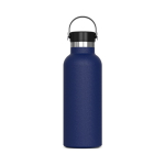 Lekvrije RVS fles met draaggreep 500ml kleur donkerblauw